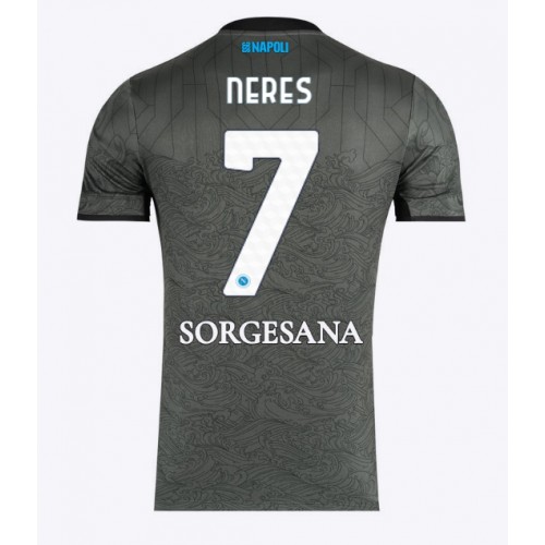 Moški Nogometni dresi SSC Napoli David Neres #7 Tretji 2024-25 Kratek Rokav